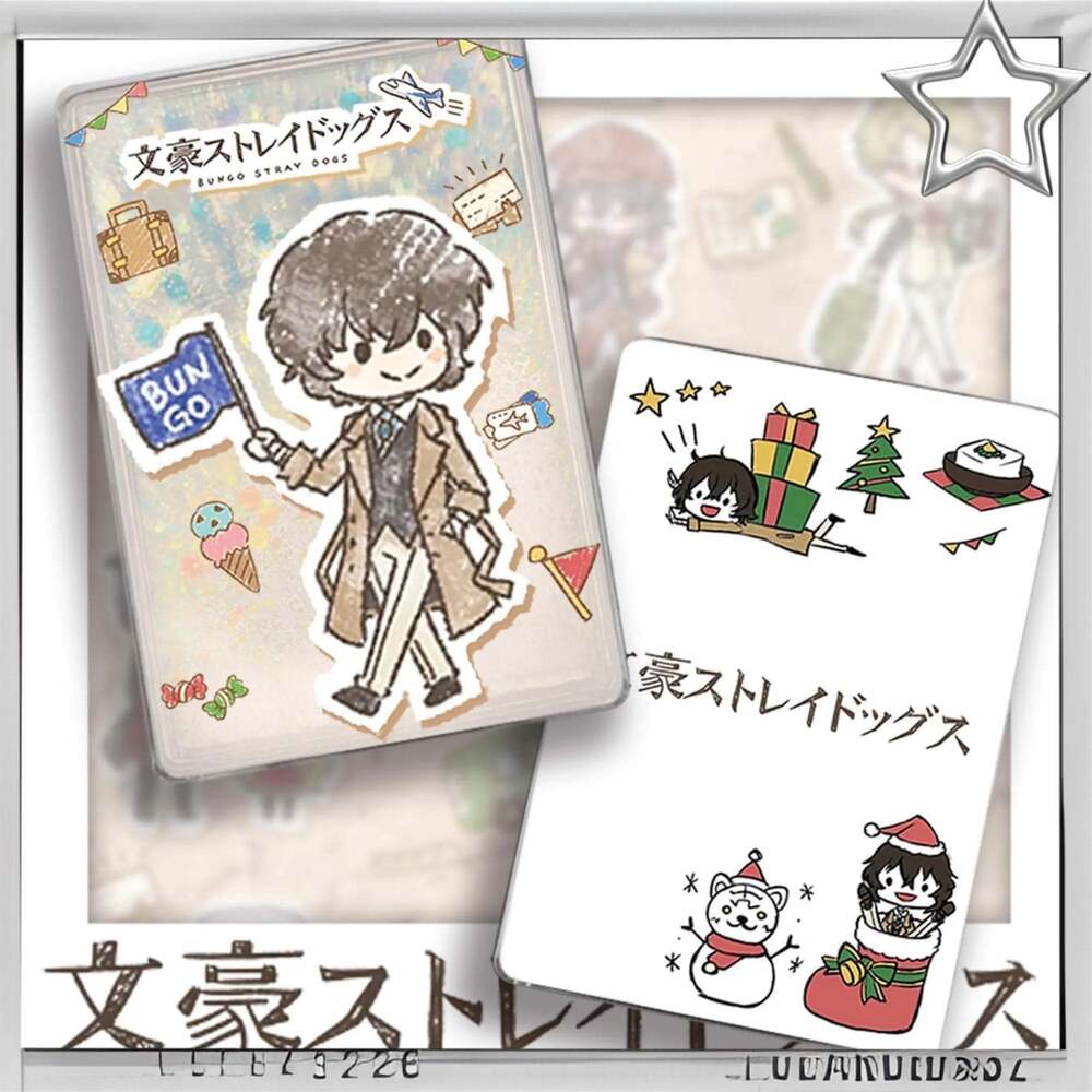 Bungo Stray Dogs Sand Flow Standee 6*9Cm | Dazai/Chuuya Handmade Desk Decor | 文豪